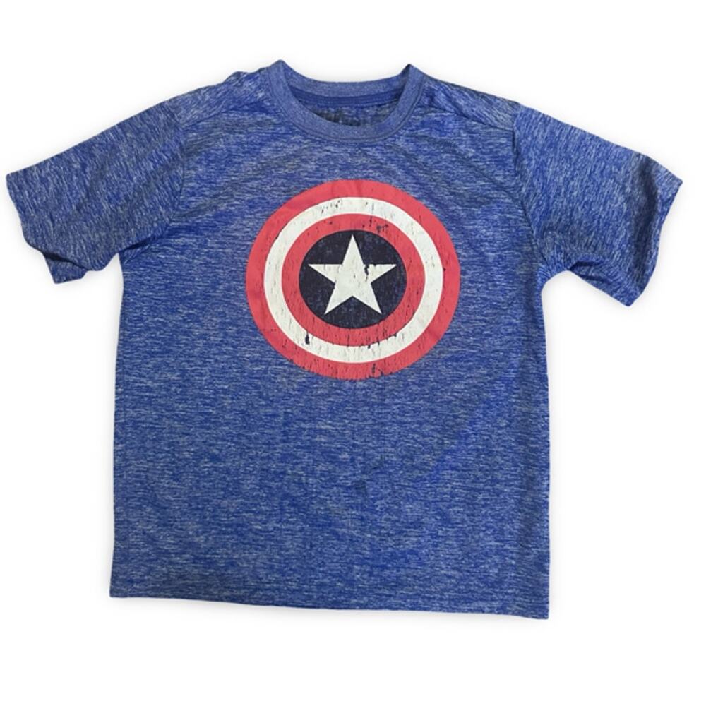 Marvel Captain America Boys Graphic T-Shirt Size 6